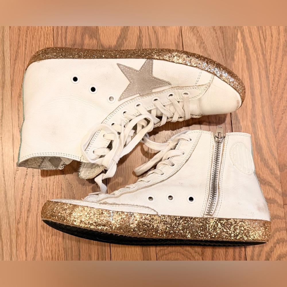 Golden Goose Francy sneakers with glitter sole